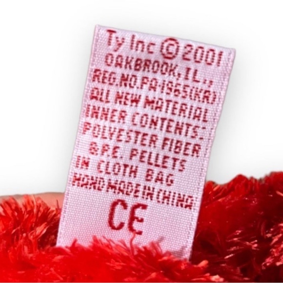 Vintage 2001 Ty Beanie Babies The Beanie Buddies Sizzle Valentines Day Bear 14” - Picture 5 of 5